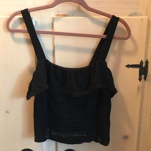 Black Crop Top Tank